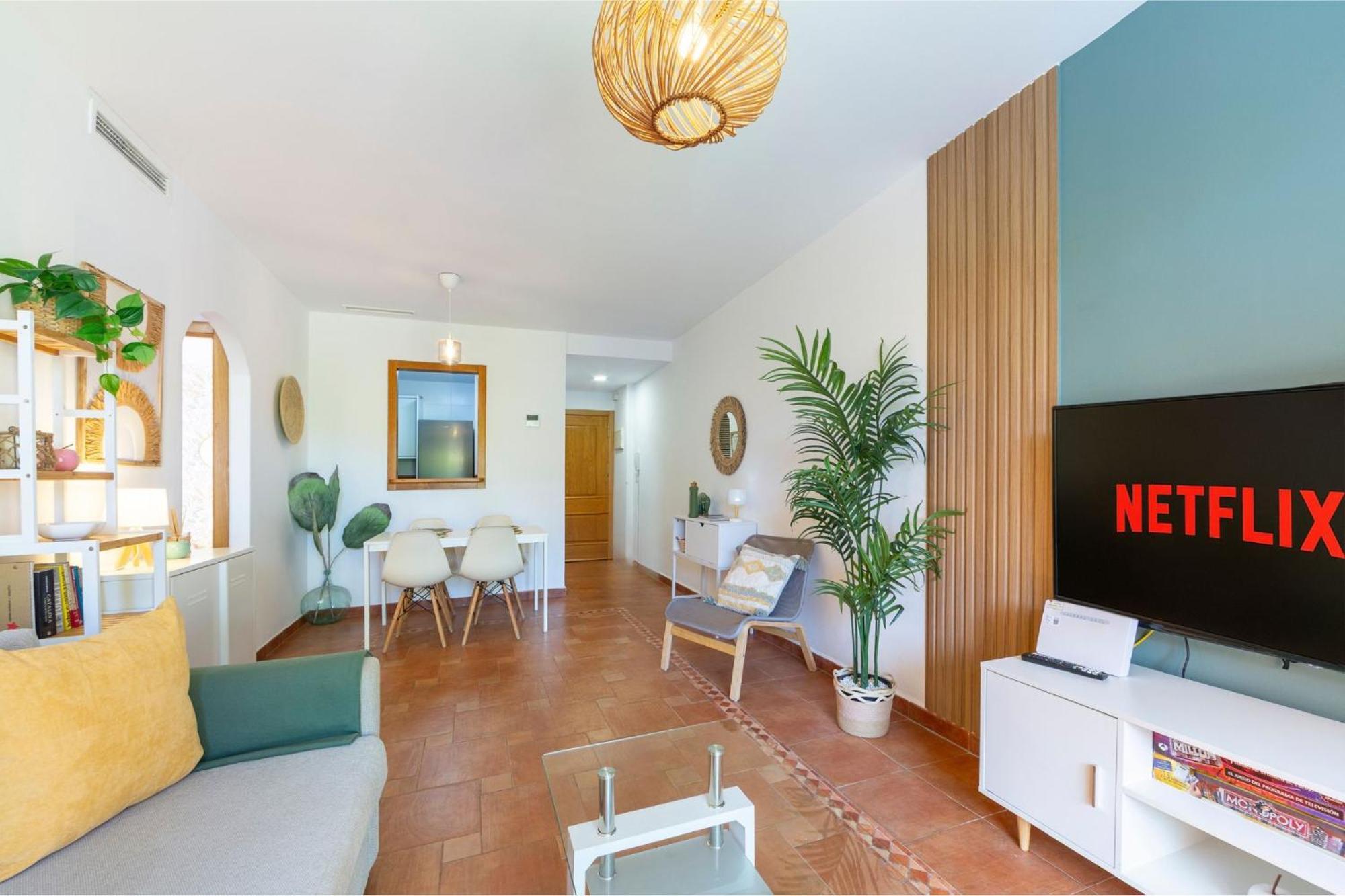 Jardin Privado # Netflix # Playa A 8Min # Wifi # Familia # Apartamento Vera Bagian luar foto