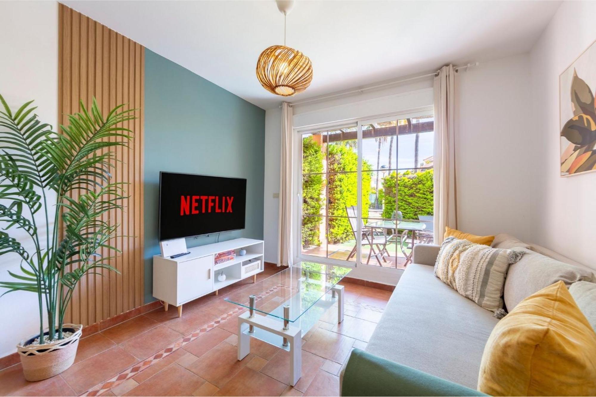 Jardin Privado # Netflix # Playa A 8Min # Wifi # Familia # Apartamento Vera Bagian luar foto